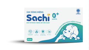 Gạc răng miệng Sachi 0+ (hộp 30 gói)