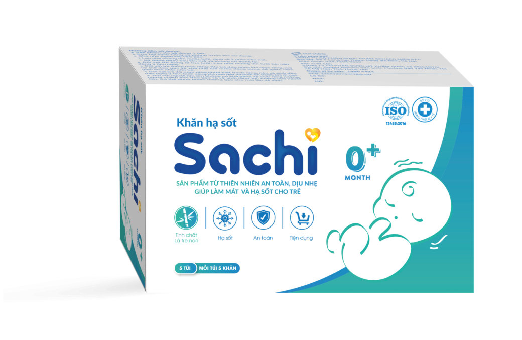 Khăn hạ sốt Sachi 0+
