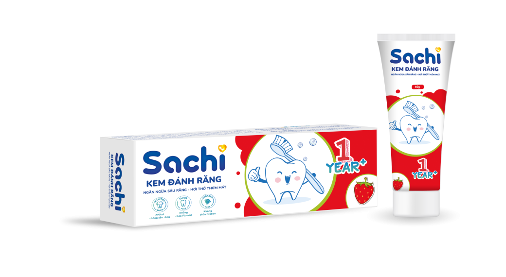 Kem đánh răng Sachi (60g/tuýp)